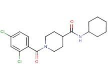 N-cyclohexyl-1-(2,4-dichlorobenzoyl)-4-piperidinecarboxamide