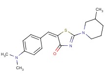 5-[4-(dimethylamino)benzylidene]-2-(3-methyl-1-piperidinyl)-1,3-thiazol-4(5H)-one