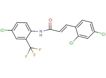 N-[4-chloro-2-(trifluoromethyl)phenyl]-3-(2,4-dichlorophenyl)acrylamide