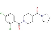 1-(2,4-dichlorobenzoyl)-4-(1-pyrrolidinylcarbonyl)piperidine