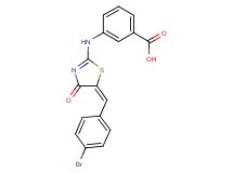 3-{[5-(4-bromobenzylidene)-4-oxo-4,5-dihydro-1,3-thiazol-2-yl]amino}benzoic acid
