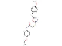 N-(4-ethoxyphenyl)-2-{[5-(4-methoxybenzyl)-1,3,4-oxadiazol-2-yl]thio}acetamide