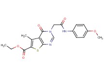 ethyl 3-{2-[(4-methoxyphenyl)amino]-2-oxoethyl}-5-methyl-4-oxo-3,4-dihydrothieno[2,3-d]pyrimidine-6-carboxylate