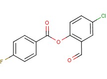 4-chloro-2-formylphenyl 4-fluorobenzoate