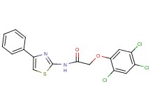 N-(4-phenyl-1,3-thiazol-2-yl)-2-(2,4,5-trichlorophenoxy)acetamide
