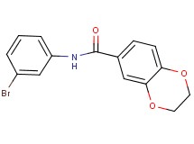 N-(3-bromophenyl)-2,3-dihydro-1,4-benzodioxine-6-carboxamide