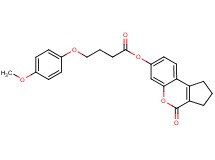 4-oxo-1,2,3,4-tetrahydrocyclopenta[c]chromen-7-yl 4-(4-methoxyphenoxy)butanoate