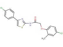 2-(4-chloro-2-methylphenoxy)-N-[4-(4-chlorophenyl)-1,3-thiazol-2-yl]acetamide