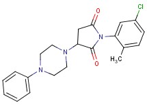 1-(5-chloro-2-methylphenyl)-3-(4-phenyl-1-piperazinyl)-2,5-pyrrolidinedione