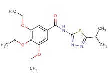 3,4,5-triethoxy-N-(5-isopropyl-1,3,4-thiadiazol-2-yl)benzamide