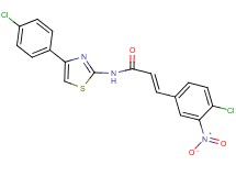 3-(4-chloro-3-nitrophenyl)-N-[4-(4-chlorophenyl)-1,3-thiazol-2-yl]acrylamide