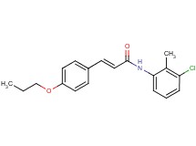 N-(3-chloro-2-methylphenyl)-3-(4-propoxyphenyl)acrylamide