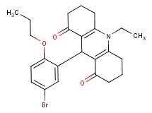 9-(5-bromo-2-propoxyphenyl)-10-ethyl-3,4,6,7,9,10-hexahydro-1,8(2H,5H)-acridinedione