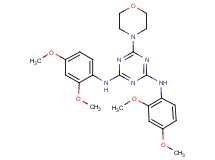 N,N'-bis(2,4-dimethoxyphenyl)-6-(4-morpholinyl)-1,3,5-triazine-2,4-diamine