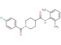 1-(4-chlorobenzoyl)-N-(2,6-dimethylphenyl)-4-piperidinecarboxamide