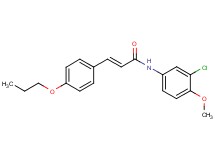 N-(3-chloro-4-methoxyphenyl)-3-(4-propoxyphenyl)acrylamide