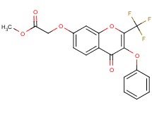 methyl {[4-oxo-3-phenoxy-2-(trifluoromethyl)-4H-chromen-7-yl]oxy}acetate