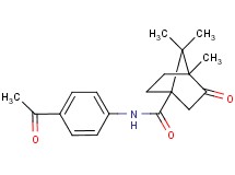 N-(4-acetylphenyl)-4,7,7-trimethyl-3-oxobicyclo[2.2.1]heptane-1-carboxamide
