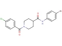 N-(4-bromophenyl)-1-(4-chlorobenzoyl)-4-piperidinecarboxamide