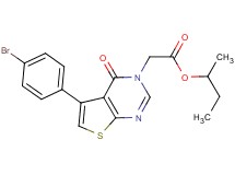 sec-butyl [5-(4-bromophenyl)-4-oxothieno[2,3-d]pyrimidin-3(4H)-yl]acetate