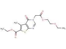 ethyl 3-[2-(2-ethoxyethoxy)-2-oxoethyl]-5-methyl-4-oxo-3,4-dihydrothieno[2,3-d]pyrimidine-6-carboxylate