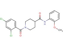 1-(2,4-dichlorobenzoyl)-N-(2-methoxyphenyl)-4-piperidinecarboxamide