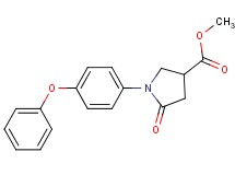 methyl 5-oxo-1-(4-phenoxyphenyl)-3-pyrrolidinecarboxylate