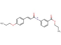 propyl 3-{[3-(4-propoxyphenyl)acryloyl]amino}benzoate