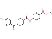 methyl 4-({[1-(4-chlorobenzoyl)-4-piperidinyl]carbonyl}amino)benzoate