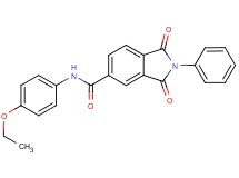 N-(4-ethoxyphenyl)-1,3-dioxo-2-phenyl-5-isoindolinecarboxamide