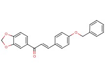 1-(1,3-benzodioxol-5-yl)-3-[4-(benzyloxy)phenyl]-2-propen-1-one