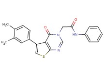 2-[5-(3,4-dimethylphenyl)-4-oxothieno[2,3-d]pyrimidin-3(4H)-yl]-N-phenylacetamide