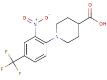 1-[2-nitro-4-(trifluoromethyl)phenyl]-4-piperidinecarboxylic acid