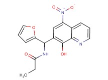 N-[2-furyl(8-hydroxy-5-nitro-7-quinolinyl)methyl]propanamide