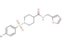 1-[(4-bromophenyl)sulfonyl]-N-(2-furylmethyl)-4-piperidinecarboxamide