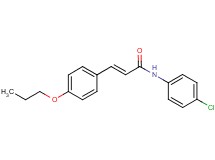 N-(4-chlorophenyl)-3-(4-propoxyphenyl)acrylamide