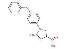 5-oxo-1-(4-phenoxyphenyl)-3-pyrrolidinecarboxylic acid