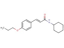 N-cyclohexyl-3-(4-propoxyphenyl)acrylamide