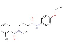 N-(4-ethoxyphenyl)-1-(2-methylbenzoyl)-4-piperidinecarboxamide