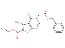 ethyl 3-[2-(benzyloxy)-2-oxoethyl]-5-methyl-4-oxo-3,4-dihydrothieno[2,3-d]pyrimidine-6-carboxylate