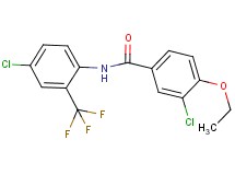 3-chloro-N-[4-chloro-2-(trifluoromethyl)phenyl]-4-ethoxybenzamide