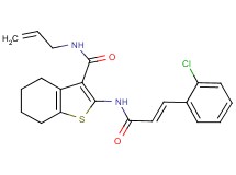 N-allyl-2-{[3-(2-chlorophenyl)acryloyl]amino}-4,5,6,7-tetrahydro-1-benzothiophene-3-carboxamide