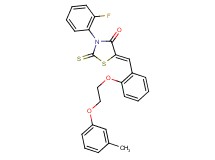 3-(2-fluorophenyl)-5-{2-[2-(3-methylphenoxy)ethoxy]benzylidene}-2-thioxo-1,3-thiazolidin-4-one