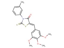 3-(3-methylphenyl)-2-thioxo-5-(3,4,5-trimethoxybenzylidene)-1,3-thiazolidin-4-one