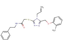 2-({4-allyl-5-[(2-methylphenoxy)methyl]-4H-1,2,4-triazol-3-yl}thio)-N-(2-phenylethyl)acetamide