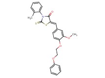 5-[3-methoxy-4-(2-phenoxyethoxy)benzylidene]-3-(2-methylphenyl)-2-thioxo-1,3-thiazolidin-4-one