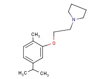 1-[2-(5-isopropyl-2-methylphenoxy)ethyl]pyrrolidine