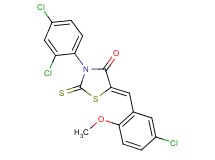 5-(5-chloro-2-methoxybenzylidene)-3-(2,4-dichlorophenyl)-2-thioxo-1,3-thiazolidin-4-one