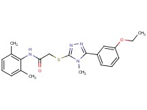 N-(2,6-dimethylphenyl)-2-{[5-(3-ethoxyphenyl)-4-methyl-4H-1,2,4-triazol-3-yl]thio}acetamide