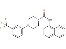 N-1-naphthyl-4-[3-(trifluoromethyl)phenyl]-1-piperazinecarboxamide
